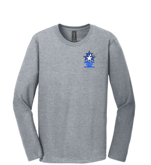 Gliding Stars Long Sleeved T-Shirt Grey